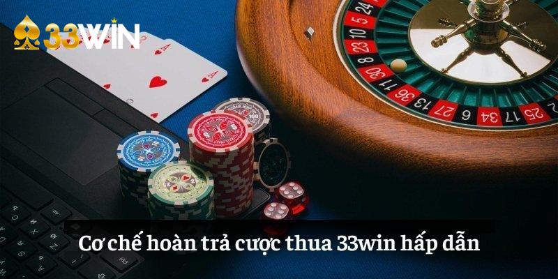 Cơ chế hoàn trả cược thua 33Win hấp dẫn