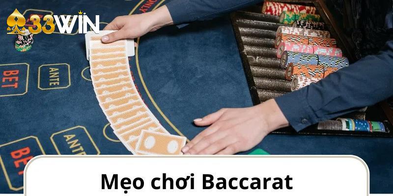 Áp dụng mẹo tăng tiền cược hoặc vốn cố định khi chơi baccarat 33win